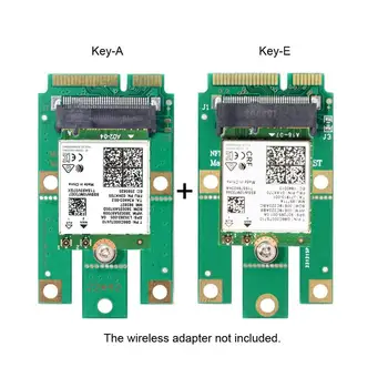 

M.2 NGFF A-key E-key Wifi to Mini PCI-E card for Bluetooth Wireless Wlan Card AX200 9260 8265 8260 adapter