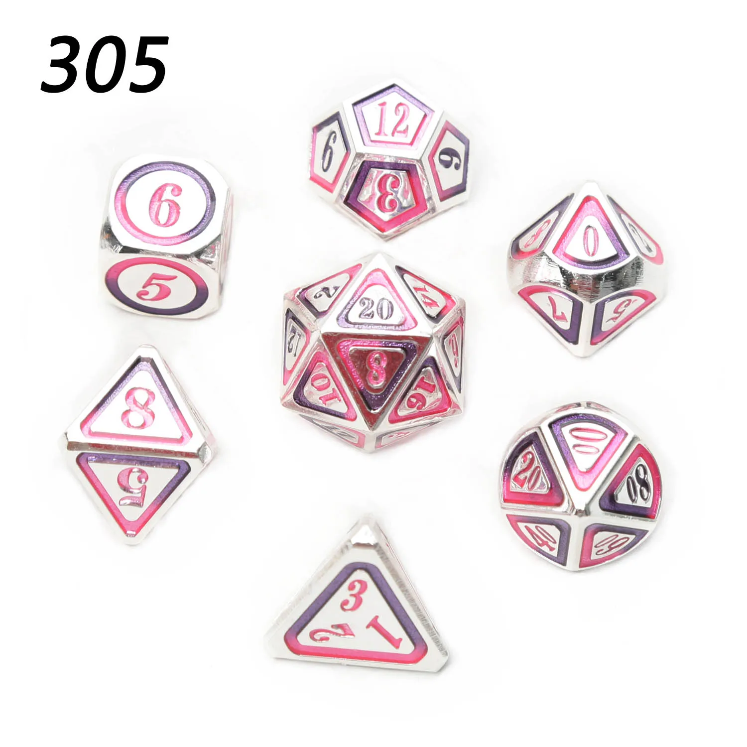 Chengshuo rpg dice dungeons and dragons table games sales promotion polyhedral metal dices Zinc alloy new style number dices