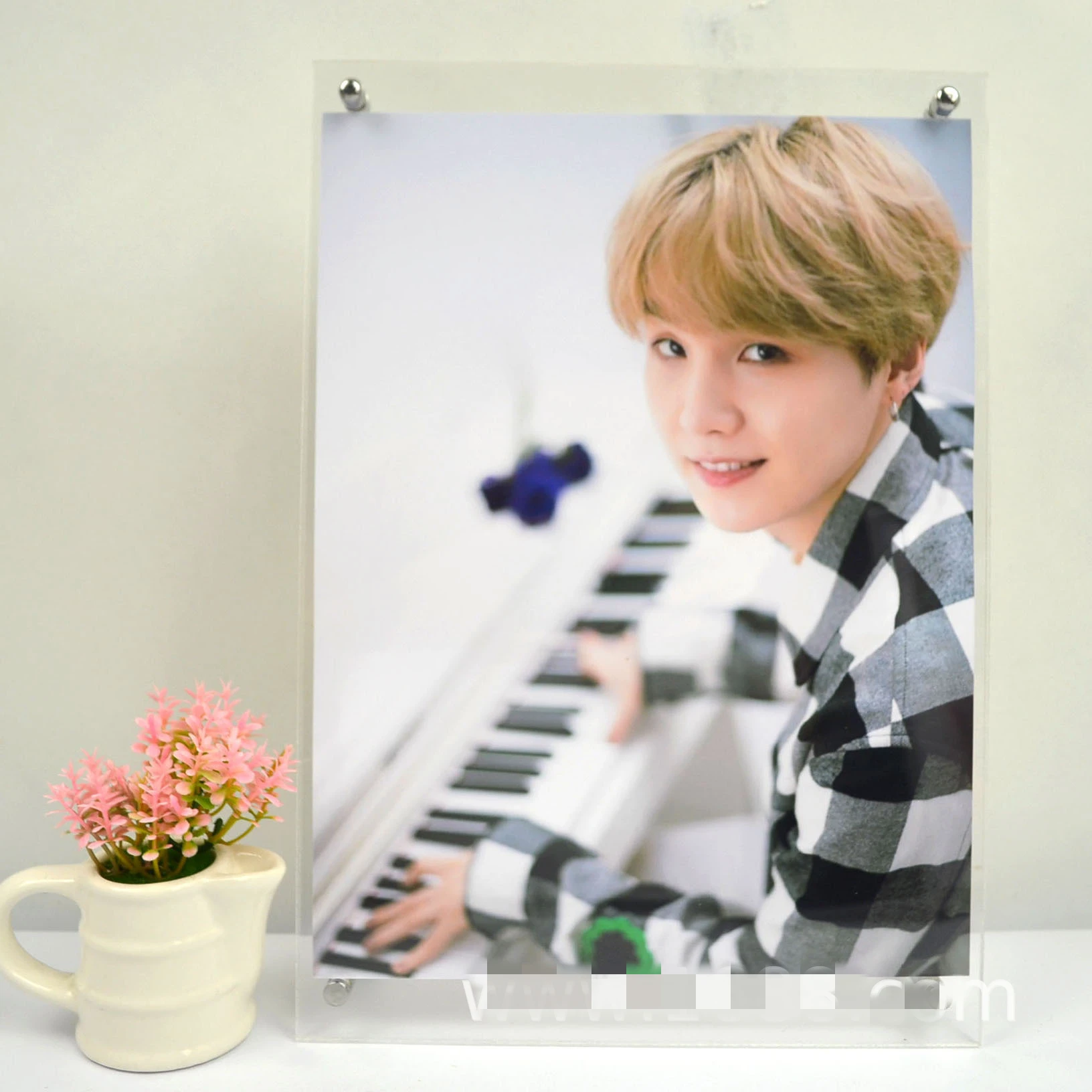 Kpop Bangtan мальчики Хрустальный альбом официальный же абзац фоторамка Фото коллекторы издание Periphery JUNGKOOK V SUGA - Цвет: suga