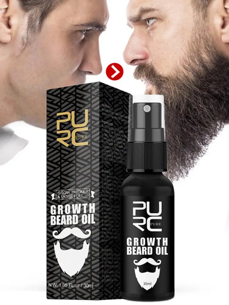 

30ml Men Beard Growth Oil Natural Organic Beard Essential Oil Beard Conditioner Men Soften Hair Growth Nourishing Beard Care