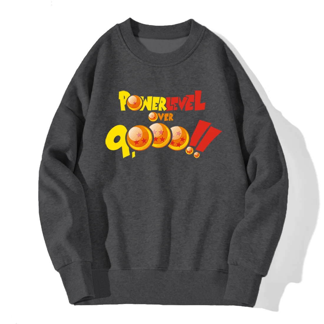 

Cartoon Dragon ball Print Sweatshirt Winter Fleece Homme Long Sleeve Crewneck Loose Tracksuits Comfortable Fit Outdoor Hoody