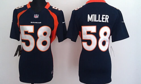 Red Stitiched, Denver, Von Miller для мужчин и женщин, Молодежный трикотаж - Цвет: Red