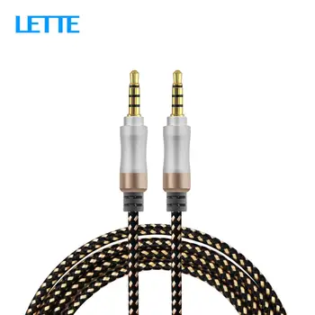 

1.5m Audio Cable 3.5mm Jack Aux Extension Cable With Microphone for Phone Computer Speaker Headphone Gold-plated Male-Male Cord