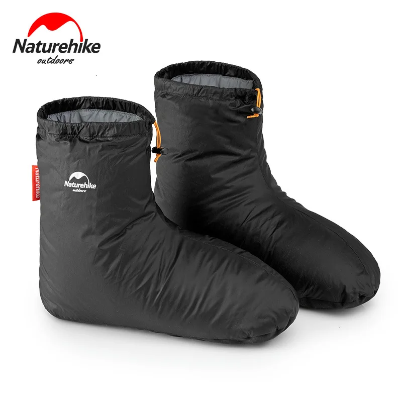 Naturehike 90% White Goose 700FP Down Shoe Covers Camping Indoor Unisex Winter Warm Feet Cover Waterproof Windproof ForKeep Warm 1
