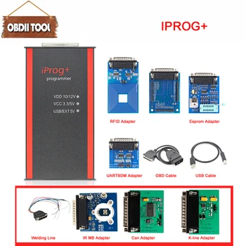 

V84 Iprog+ Key Programmer Support IMMO + Mileage Correction + Airbag Reset Iprog Pro Till 2019 Replace Carprog/Digiprog/Tango