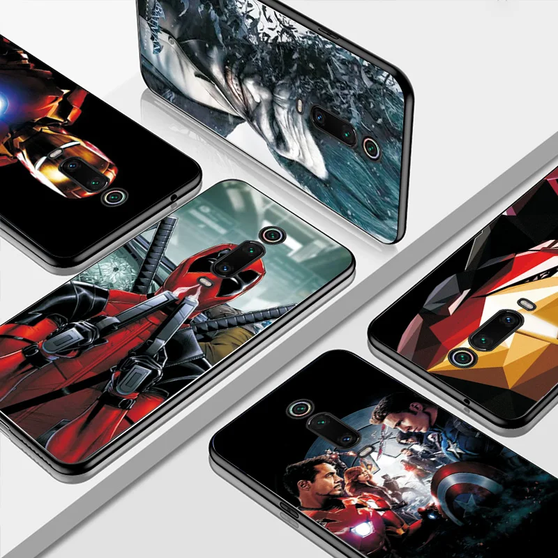 Чехол для Xiaomi mi 9T Pro для Xiaomi mi 8 SE mi 9 SE Marvel Капитан черный чехол ТПУ для Xiaomi mi 5 X M i6X mi A2 mi A1 Pocophone F1