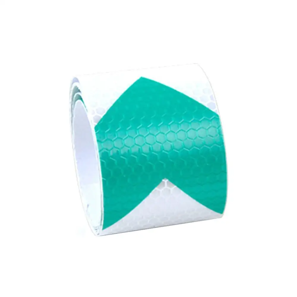 green and white 5 см x 3 м знак безопасности Светоотражающая Лента наклейки для велосипедов рамы мотоцикла самоклеящаяся Предупреждение льная лента светоотражающая пленка - Цвет: green and white