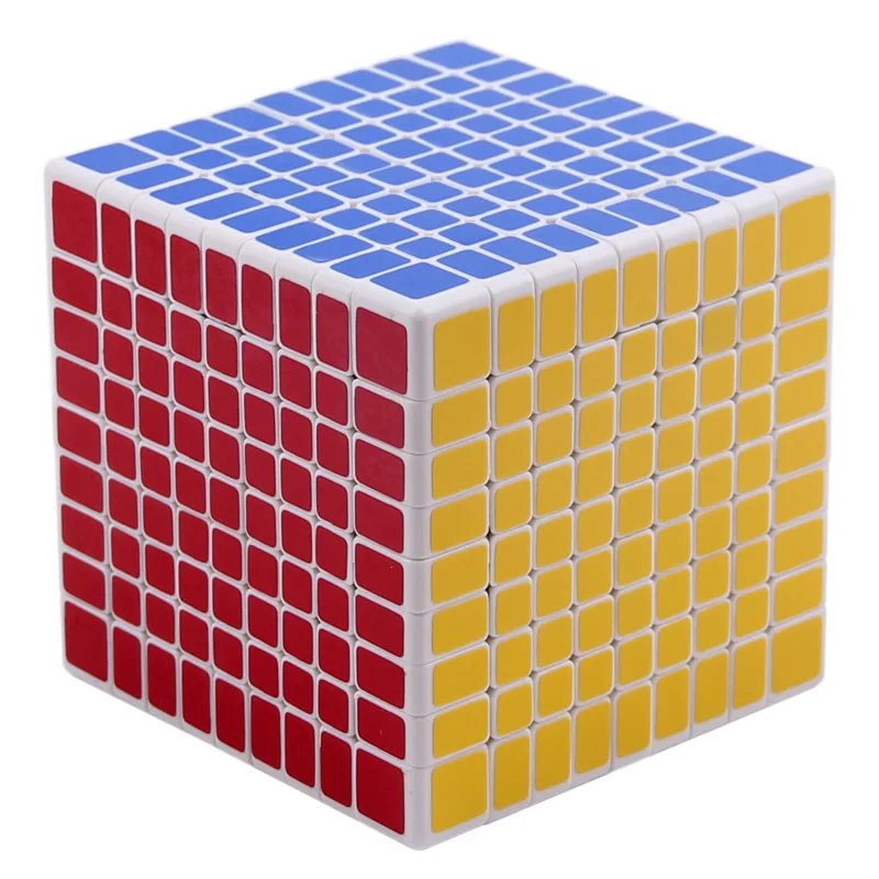 White Высококачественный магический куб ShengShou 9x9x9, скоростная головоломка 9x9, идеи рождественского подарка, детские игрушки для детей - Цвет: White