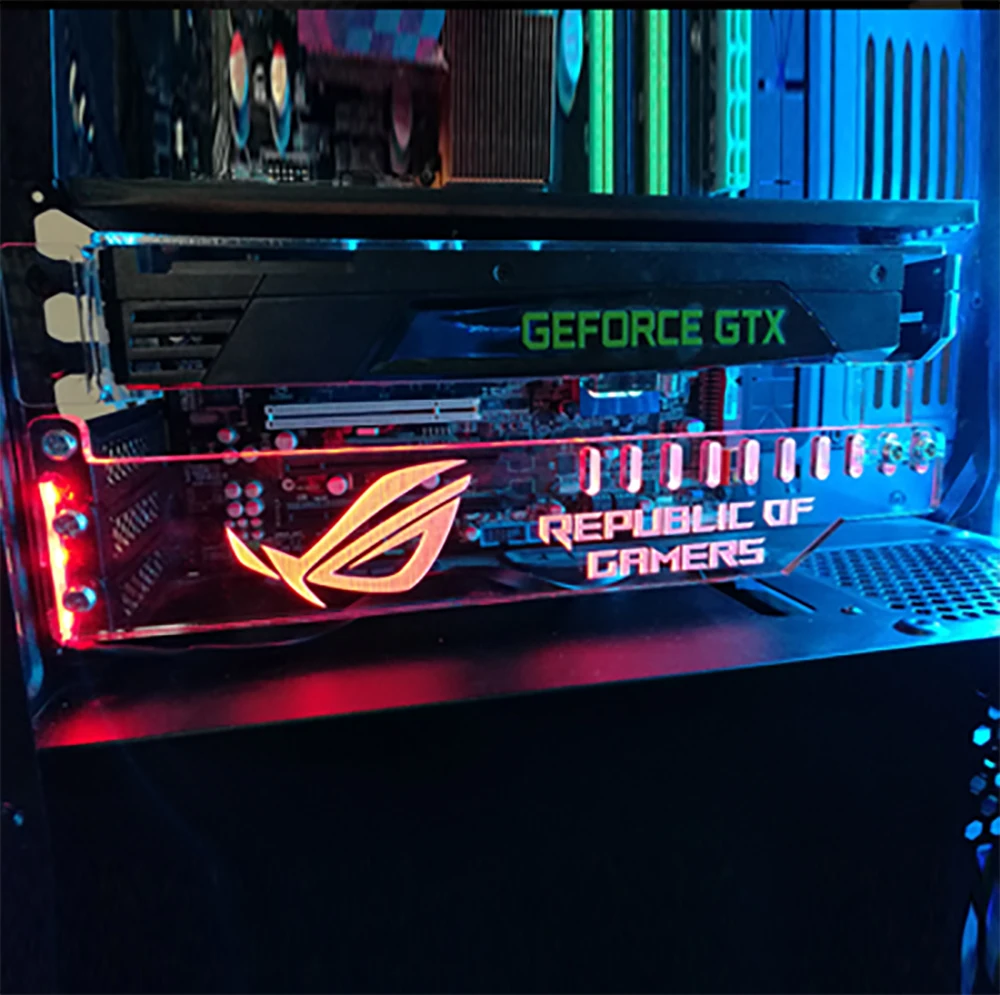 Настройка универсальная RGB AURA графическая видеокарта GPU освещение крепление анти изгиб Jack рамка для ПК MSI GIGABYTE ASUS