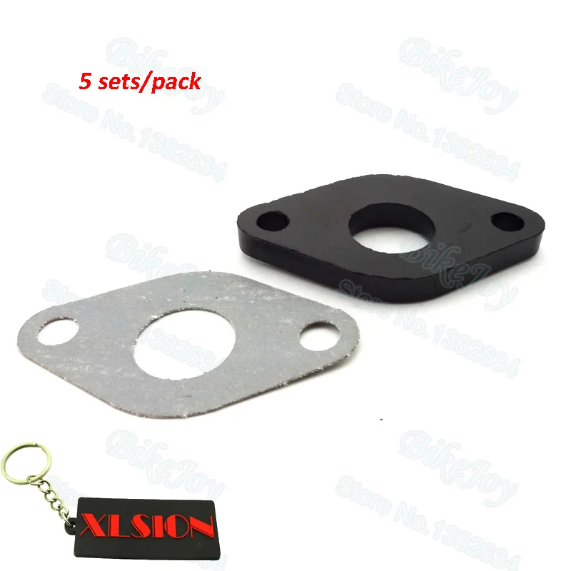 5sets/pack 17mm Carburetor Manifold Intake Gasket For Gy6 50cc Moped