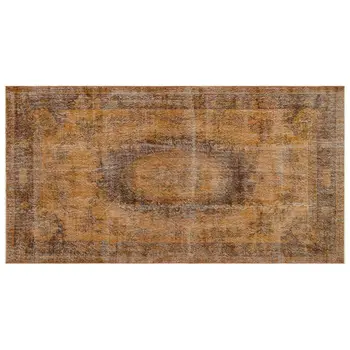 

Handmade Orange Vintage Overdyed Turkish Area Rug 167x315 Cm-5'6''X10'4''