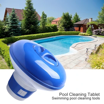 

ABS Swimming Pool Floating Dispenser 5in 13.5 * 12 * 12cm Automatic Applicator Flexible Pump Disinfection Dispenser for Pool