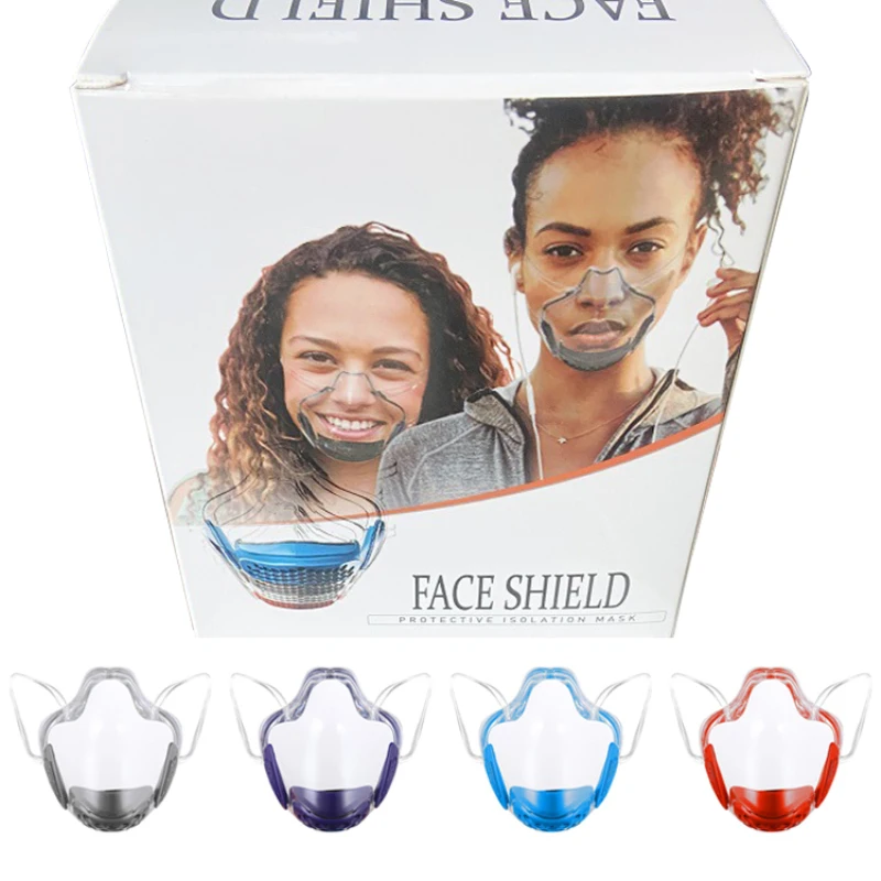 New Transparent Face Shield Adults Durable Mask For Plastic Reusable Cover With Breathing Hole Kitchen Tools | Дом и сад