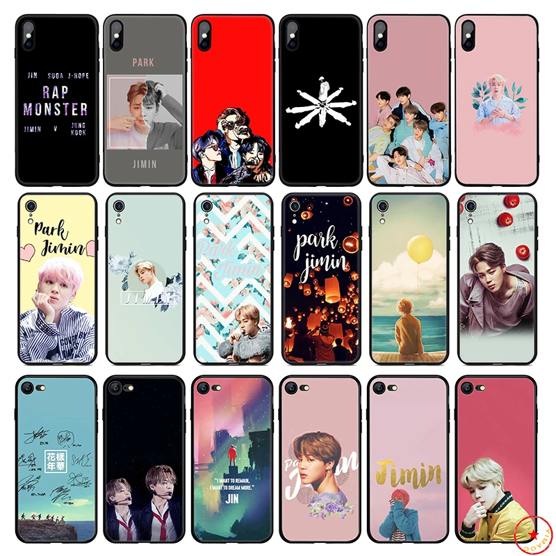 Park Ji Min Jimin K Pop Soft Silicone Phone Case for iPhone 11 Pro Xs Max X or 10 8 7 6 6S Plus 5 5S SE Xr 7Plus |