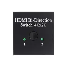 Алюминиевый сплав HDMI двунаправленный 2,0 переключатель Smart 4K HDMI видео аудио коммутатор сплиттер черный 4K 3D Разрешение 3 HDM позолоченный