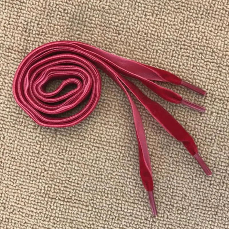 wine red Модные эластичные женские ботинки из полиэстера в винтажном стиле; 120 см; мягкие спортивные ботинки с лентами; мотки веревки - Цвет: wine red