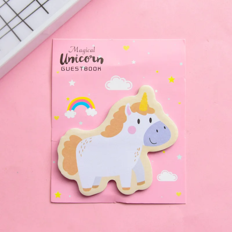 30 шт./компл. Kawaii Блокнот Единорог Стикеры для Заметок Post-it офисные школьные принадлежности, блокноты для художественного оформления ногтей, ручная работа креативные милые студенческие стационарный - Цвет: 6