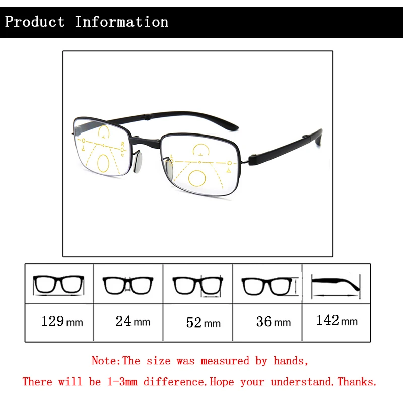 Ультра-светильник, складной синий светильник, блокирующие прогрессивные очки для чтения, лупа для женщин и мужчин TR90, Мультифокальные очки для дальнозоркости N5
