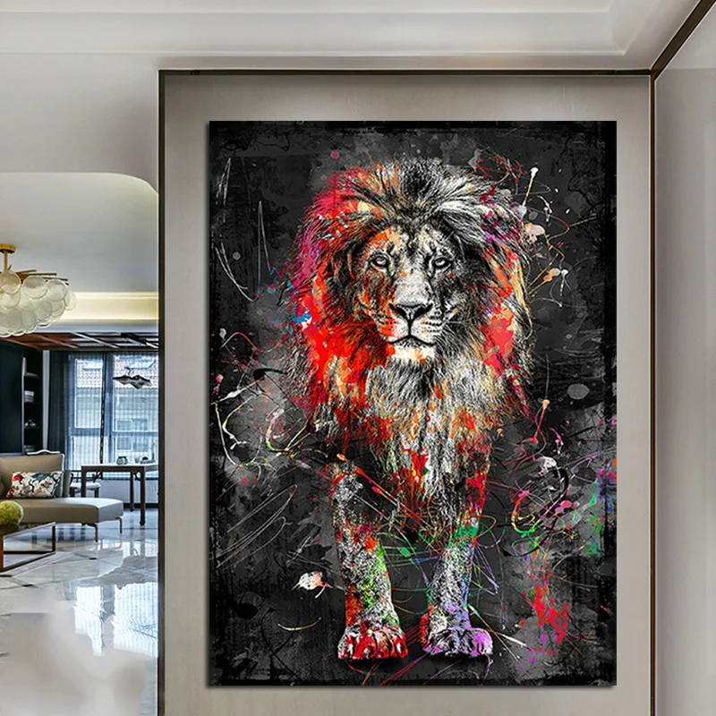 Abstract-Colorful-Lion-Painting-Modern-Animal-Wall-Art-Picture-Cuadros-for-Artwork-Canvas-Poster-Printed-Graphic