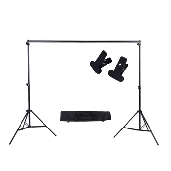 

Andoer Photo Studio Background Stand Support System Adjustable Backdrop Crossbar Kit with Two Clamps for Studio 200 * 300cm