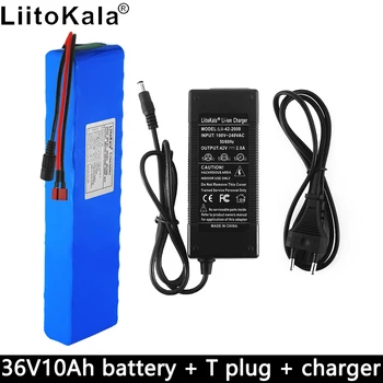 

Liitokala 36V 10Ah electric bicycle lithium battery 10000mAh 18650 rechargeable scooter built-in BMS+ charger