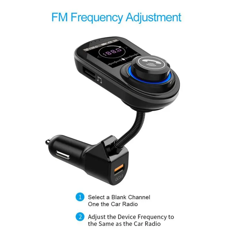 ONEWELL Qc3.0 1,8 дюймовый цветной экран автомобильный беспроводной Mp3 Автомобильный цветной экран Hd Mp3 Автомобильная Быстрая зарядка без рук