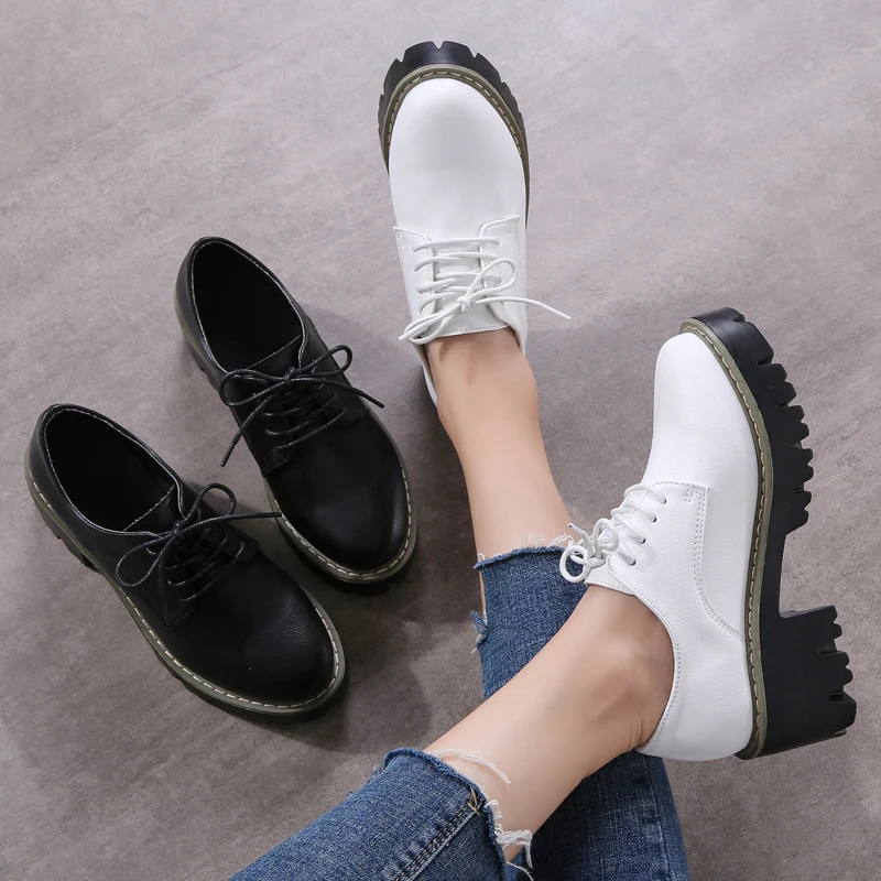 

Fashion PU Leather Womens shoes High Heel Spring And Autmn Waterproof Leisure Shoes Zapatos Mujer Tacon Luxury Shoes Women