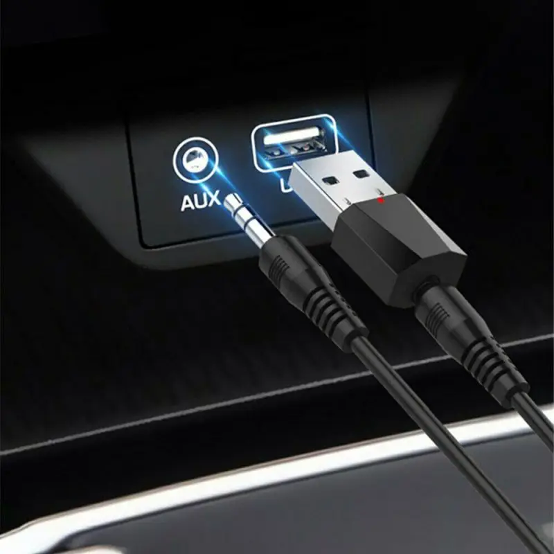 Горячая 1 шт. мини USB беспроводной Bluetooth 3,5 мм аудио стерео музыкальный приемник адаптер AUX автомобильный