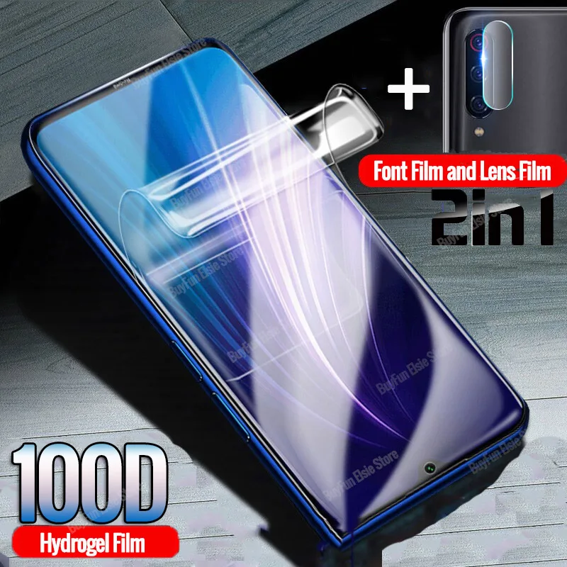 Защитная пленка 2 в 1 для Xiaomi Redmi Note 8t Защита экрана 8 Pro Note8 8Pro Гидрогелевая не