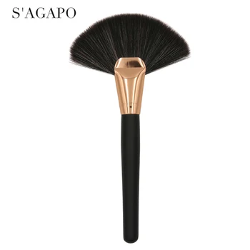 

1PCS Fan Blush Makeup Brush Foundation makeup Brush Professional Concealer Honey powder Loose Powder makeup Brush Beauty tools