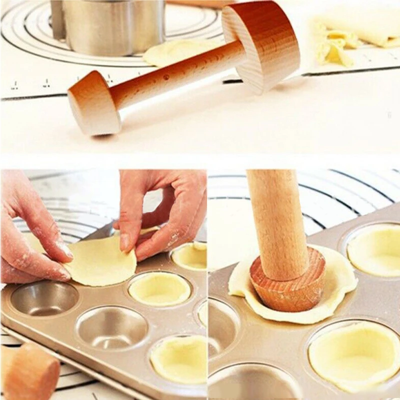 Новое деревянное яйцо Tart толкатель двухсторонний Tart трамбовщик кондитерский толкатель деревянный eggart Плесень Для eggart плесень кухонные инструменты для выпечки