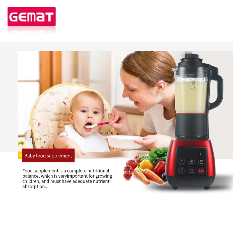 

LED Touch Screen Household Broken Machine Juicer Cooking Baby Food Supplement Machine