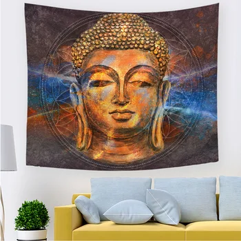

Tapestry Buddha Decorative Cloth Hot Sale Home Multifunctional Tapestry Personality Live Background Cloth