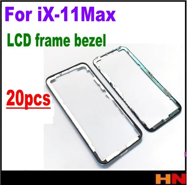 20 шт. высокое качество Оригинальная передняя рамка для iPhone 11 pro max X XR XS MAX ЖК средняя рамка