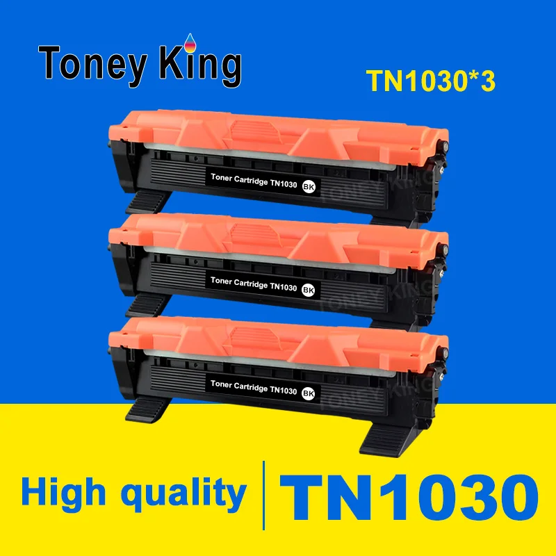 Toney King 3 шт тонер-картридж TN1030 совместимый для принтера Brother HL-1110 1112 DCP-1510 1512R MFC-1810 1815