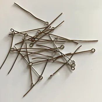 

4000pcs/lot L40mm Metal Crystal Glass Chandelier Pendants Connectors Chrome Lamp Lighting&Curtain Copper Pins For Diy Suncatcher