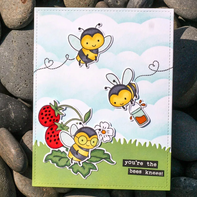 Honey Bee Коллекционирование honey Lush элегантный цветок клубника лист счастливое слово прозрачные штампы для скрапбукинга и открыток «сделай сам»