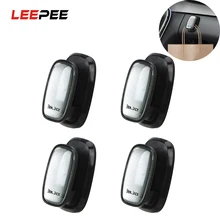 LEEPEE 4 шт./компл. самоклеящийся крючок для usb-кабеля для хранения ключей, автомобильные крючки, автомобильный органайзер для хранения с автозажимом