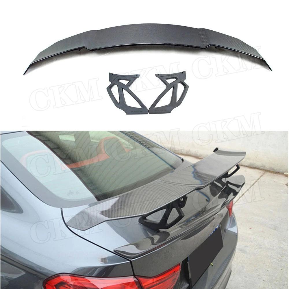 

Carbon fiber Rear Spoiler Tail Trunk Lip Wing Decoration For BMW F82 F80 M3 M4 M5 M6 Sedan Universal Car V Style GTS Spoiler