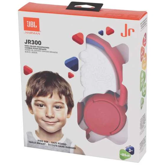 Наушники накладные JBL JR300 1м красный проводные