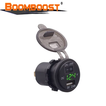 

Voltmeter Measurable Voltage: 6-38V Reverse Protection Motorcycles ATVs Snowmobiles Support for all Phones Pad Car Appliances