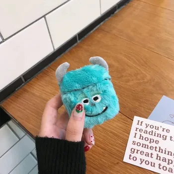 

3D Cute Winter Earphone Case for Airpods Case Lovely Cartoon Plush Doll Cover for Airpods 2 Case Accessories Headphone Case