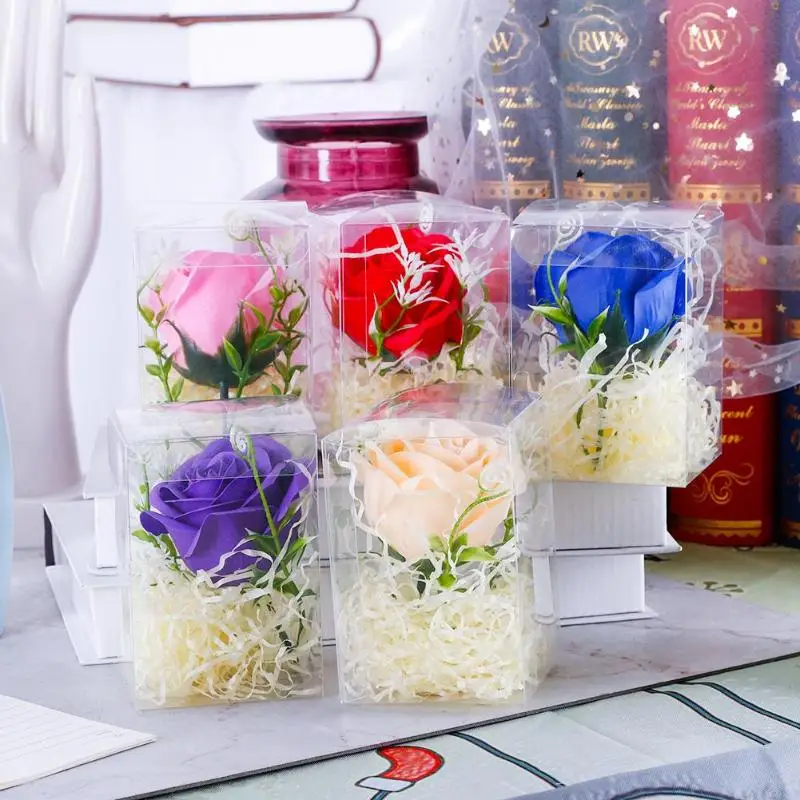 Креативная роза цветок мыло для путешествий мыльные хлопья тела лепесток