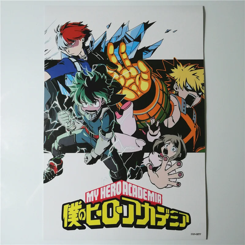 8*(42x29 см) My Hero Academy плакаты аниме плакаты настенные наклейки DEKU BAKUGO Shoto