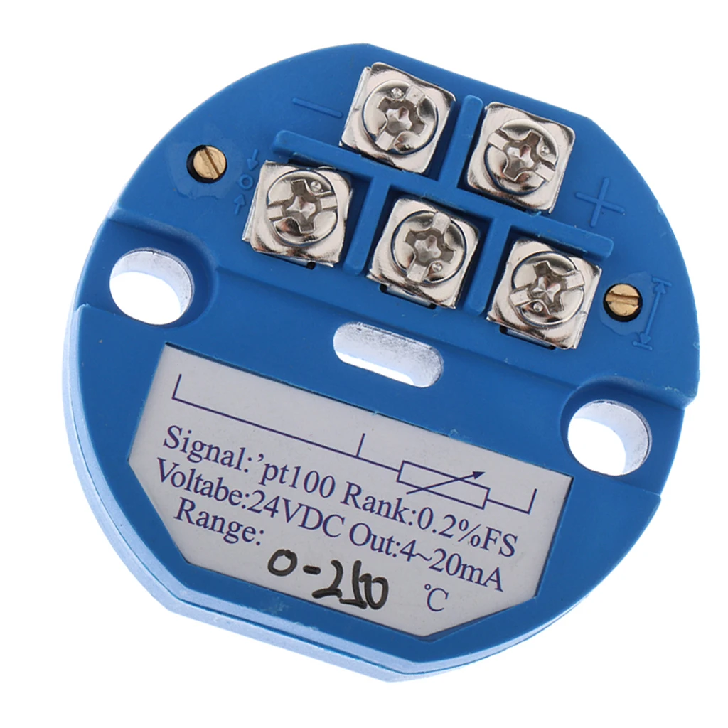 Temperature Sensor Transmitter Modules 24V DC 4-20MA PT100 SBW 0-250 ° C