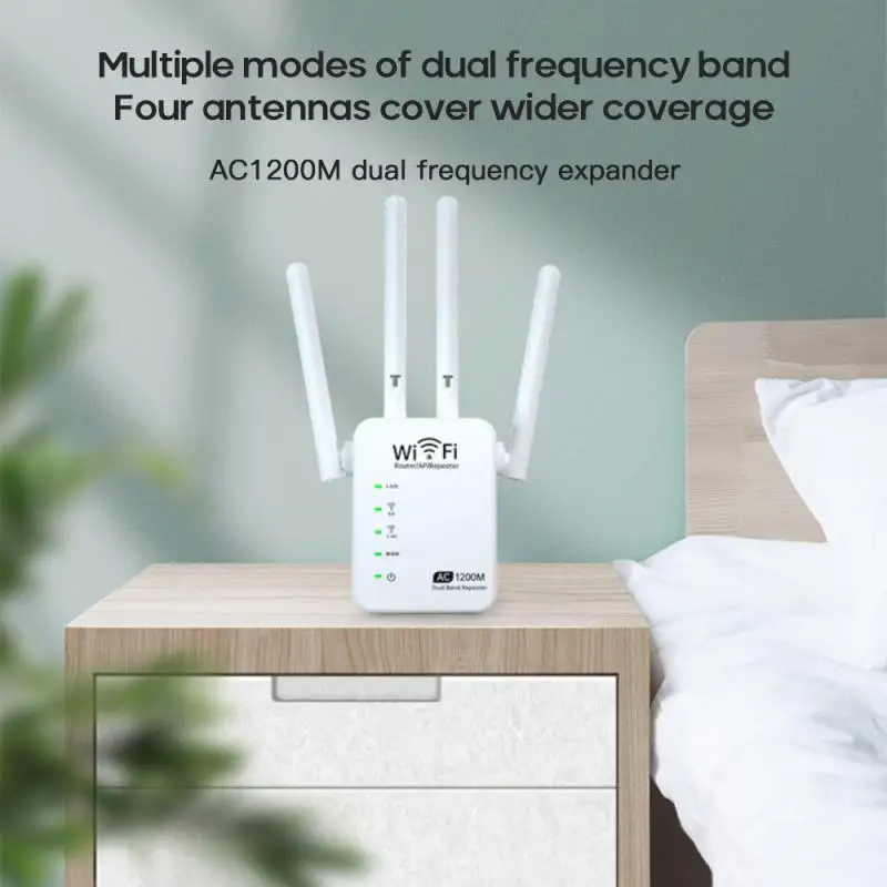 wifi repetidor roteador 1200mbps dupla-faixa 2.4 5g