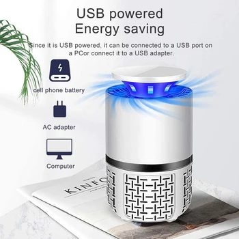 

Durable Electric Mosquito Killer Repellent Lamp Multi-functional Practical Photocatalysis USB Insect Zapper Light