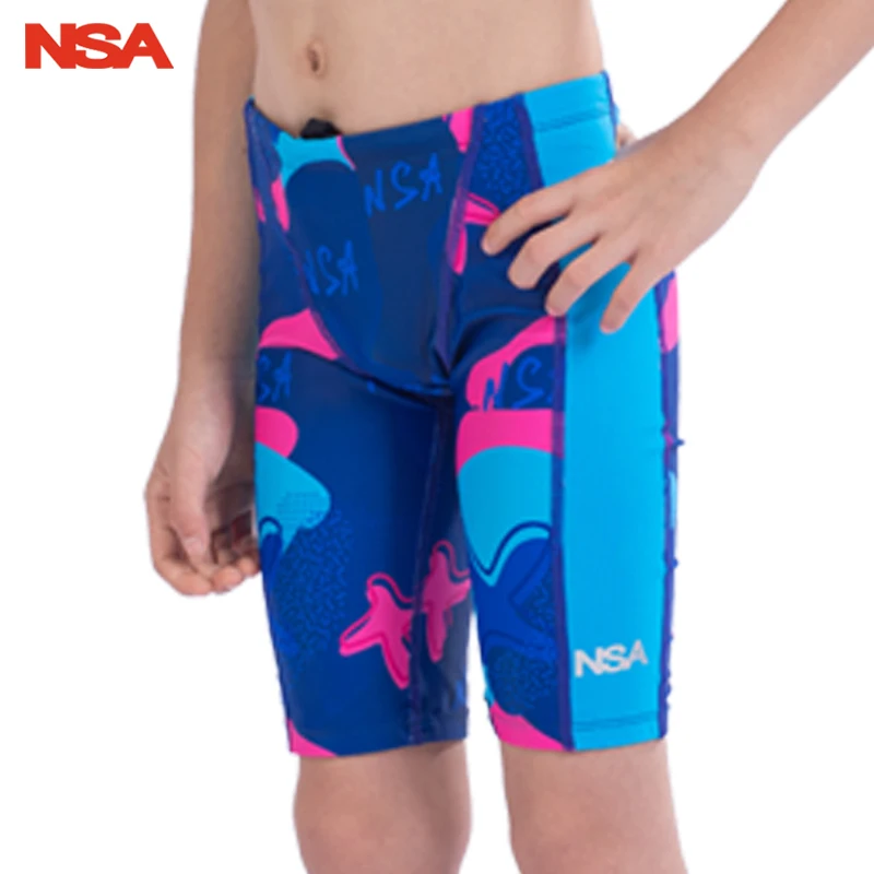 NSA купальный костюм мужские купальники для мальчиков трусы боксеры мужские s Профессиональные плавки шорты для плавания костюм для мальчиков - Color: Blue