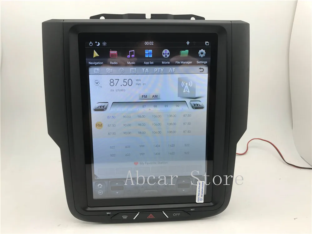 10,4 ''Tesla стиль Android 8,1 автомобильный dvd-плеер gps навигация для Dodge ram 1500- стерео CARPLAY HDMI радио авто ips PX6