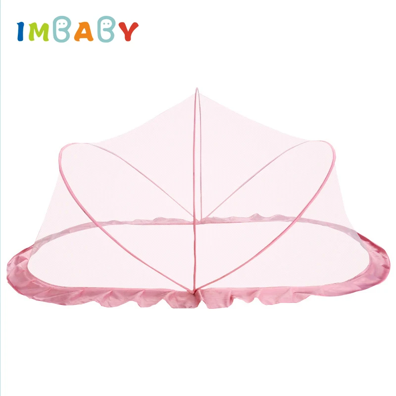 Imbaby Babys Mosquito Net Cover Foldable Net For Baby Room Cribs